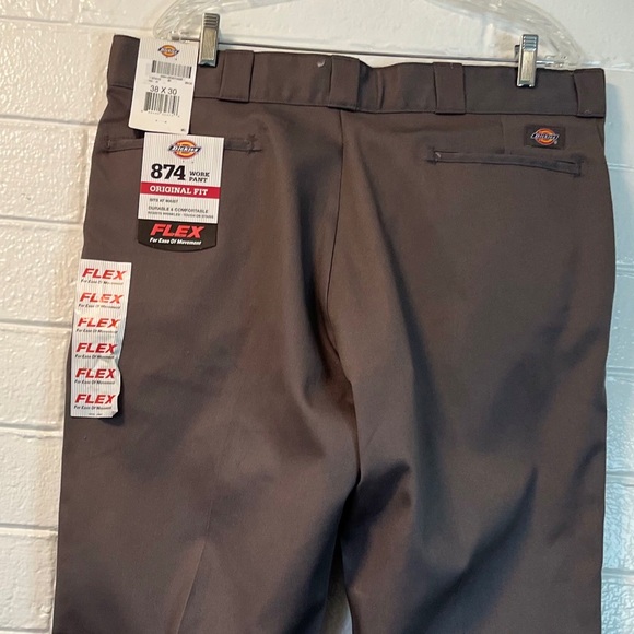 DICKIES 874 FLEX Casual Men's Gray work / leisure Pants NWT 38 X 30 - Picture 7 of 14